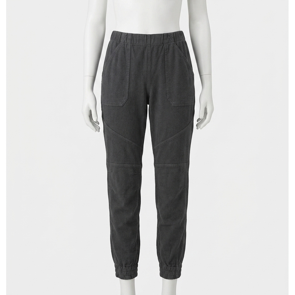 NEW SPANX stretch twill cargo jogger pants in black